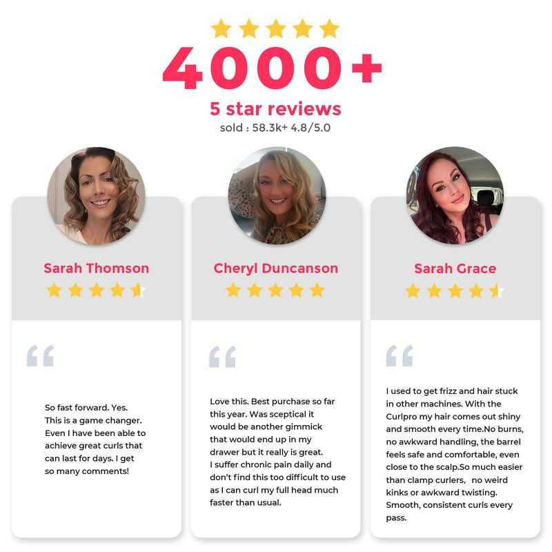 TYMO Curlpro-Automatic Curling Irons with Negative Ionic Ceramic Coating Anti-Jam Chip Dual Voltage Lightweight Travel One-Tap Curler Multifunctional Styler Women'S Gifts Girlfriends Gifts New Year Holiday Gift