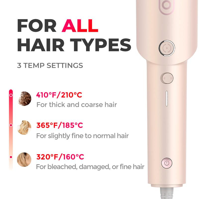 TYMO Curlpro-Automatic Curling Irons with Negative Ionic Ceramic Coating Anti-Jam Chip Dual Voltage Lightweight Travel One-Tap Curler Multifunctional Styler Women'S Gifts Girlfriends Gifts New Year Holiday Gift